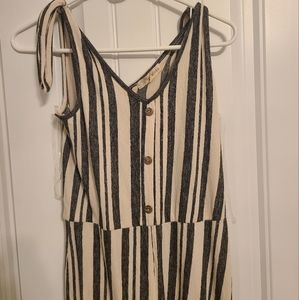 Striped Jumped suit